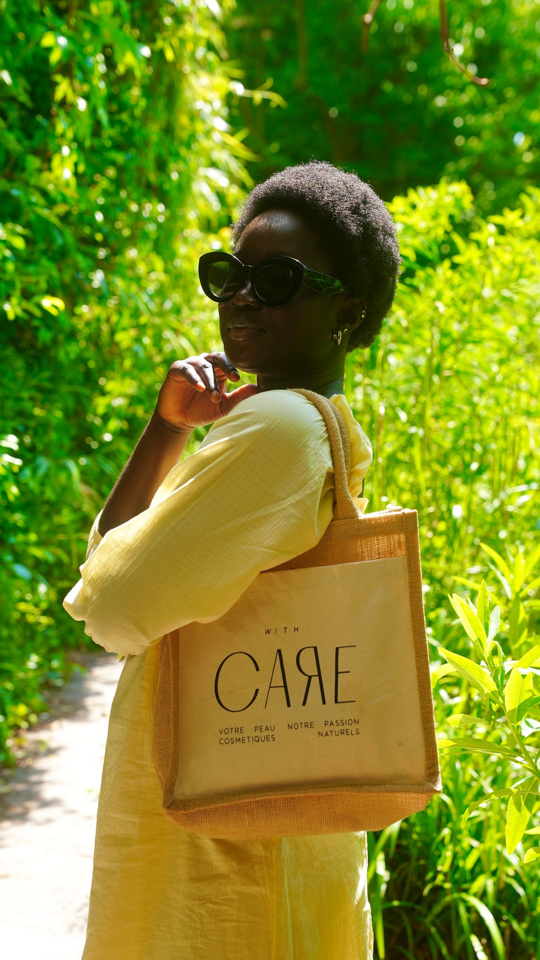 Sac en jute naturel  WITH CARE