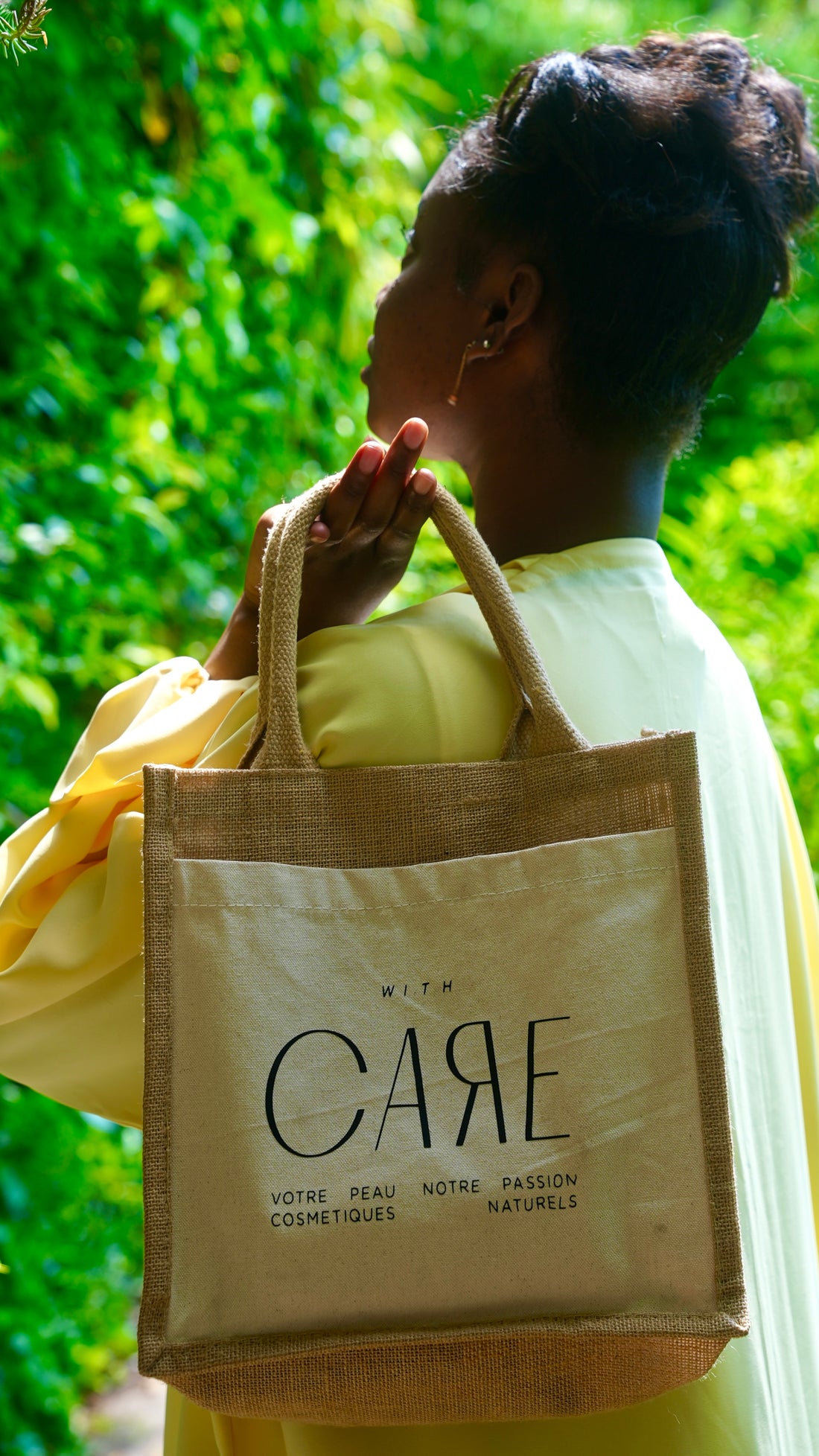 Sac en jute naturel  WITH CARE