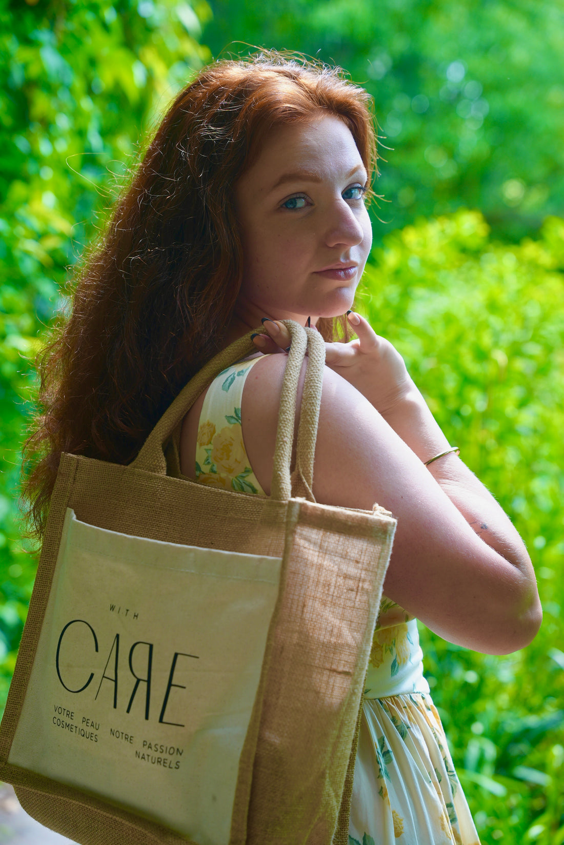 Sac en jute naturel  WITH CARE