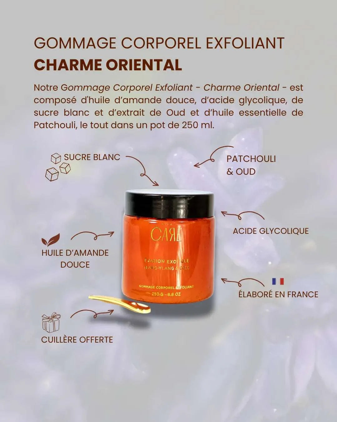 Gommage exfoliant Oud et Patchouli / Charme Oriental - 250g product_type
