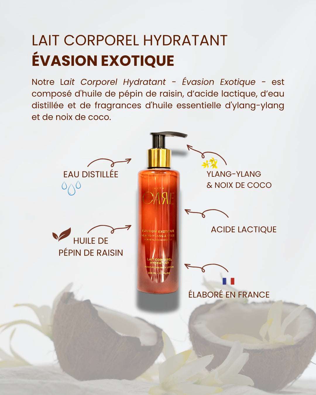 Lait corporel Ylang-Ylang & Coco | Évasion exotique - 200mL