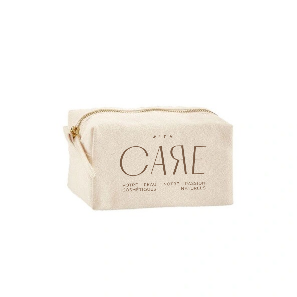 Trousse de toilette en coton WITH CARE